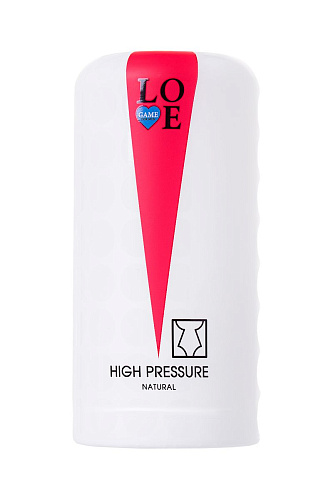Нереалистичный мастурбатор белого цвета Lovegame High Pressure Natural 200901