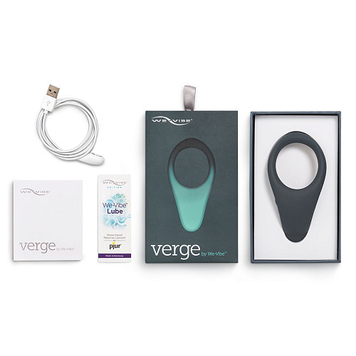 Чёрное эрекционное виброкольцо We-vibe Verge SNVGSG6