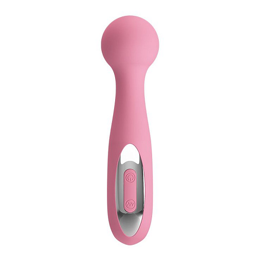 Нежно-розовый жезловый вибростимулятор Baile Corina BI-014432-1