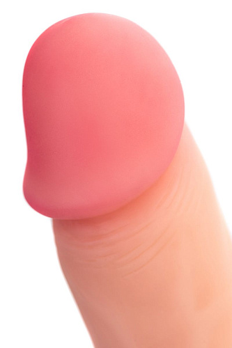 Телесный фаллоимитатор из силикона Toyfa Basic Chris 9420001 (17,5 см)