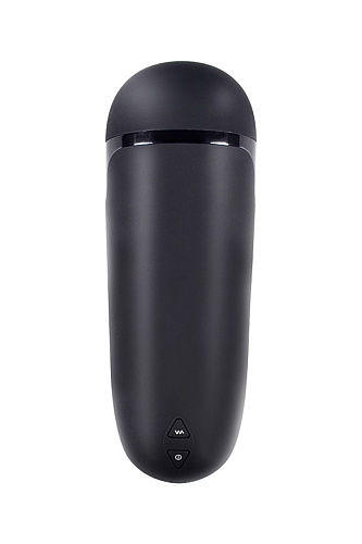 Мастурбатор-вагина чёрного цвета в тубе с вибрацией Xise XS-MA70009