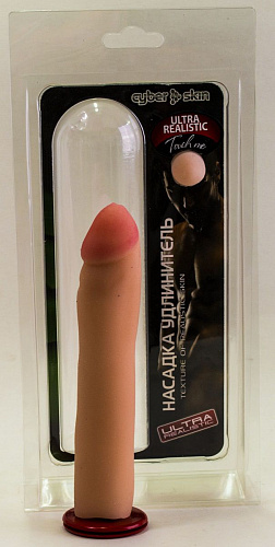 Реалистичный фаллоудлинитель из киберкожи LOVETOY (А-Полимер) 690102 (17,8 см)