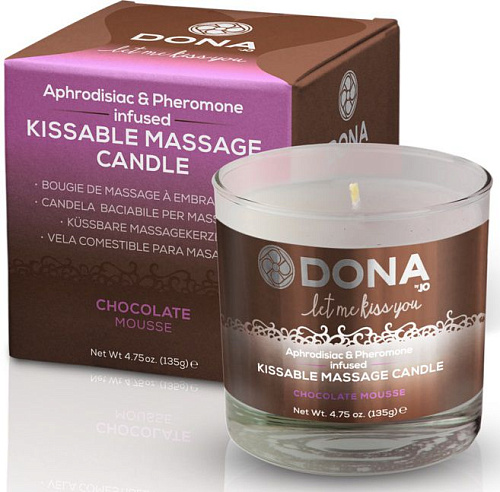 Массажная свеча с ароматом шоколадного мусса System JO DONA Chocolate Mousse  JO40566