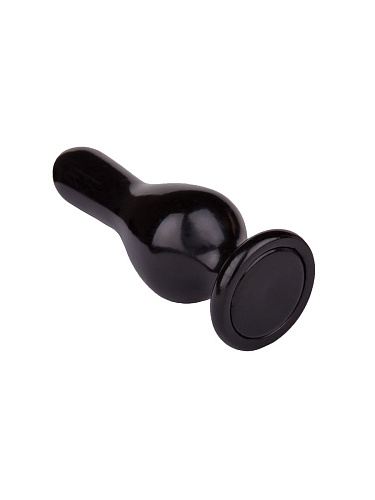 Чёрная анальная пробка LOVETOY (А-Полимер) MAGNUM 15 421500 (16 см)