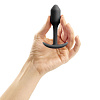 Чёрная пробка для ношения b-Vibe Snug Plug 1 V-007-BLK (9,4 см)