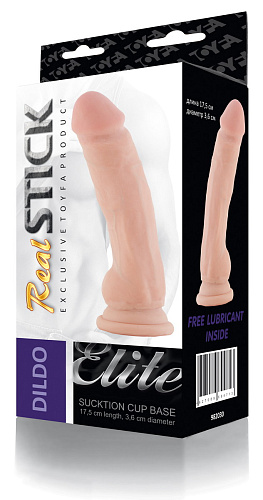 Телесный фаллоимитатор телесного цвета на присоске ToyFa 982030 (17,5 см)